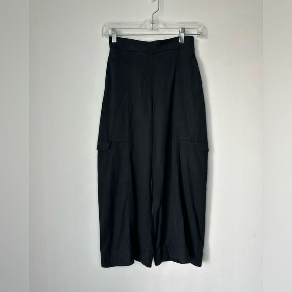 Lululemon Metropolis Maven High Rise Crop Wide Leg Pants Black Size 4 Comfort - Picture 4 of 8